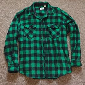 LL Bean Buffalo Check Wool Flannel